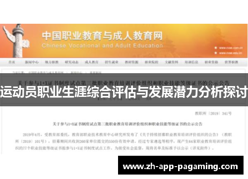 运动员职业生涯综合评估与发展潜力分析探讨